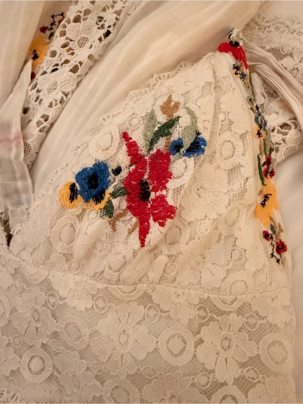Free People Keila Midi Dress embroidery and lace halter dress - Picture 9 of 16